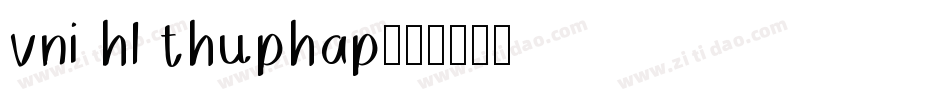 vni hl thuphap字体转换